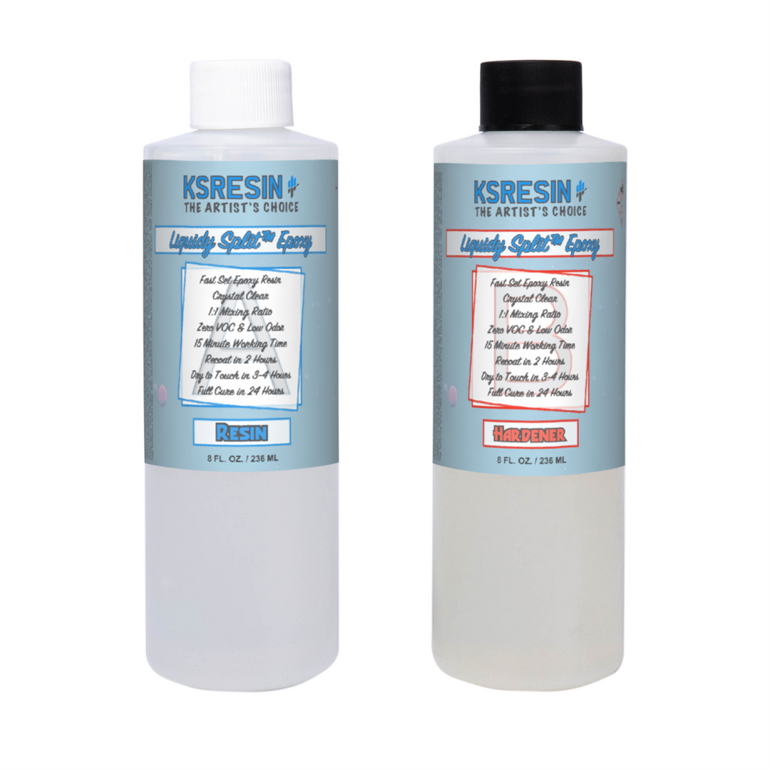 Liquidy Split™ Epoxy - Thick Fast Set Tumbler Coating Resin – KSRESIN