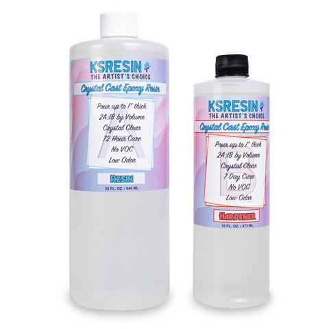 Crystal Cast™ Epoxy Resin - Jewelry Casting Epoxy (Up to 1")