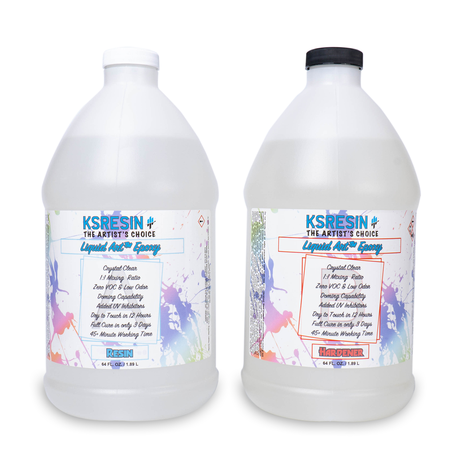 Epoxy Resin 64OZ - Crystal Clear Epoxy Resin Kit - No Yellowing No Bubble  Art Resin Casting Resin for Art Crafts, Jewelry Making, Wood & Resin