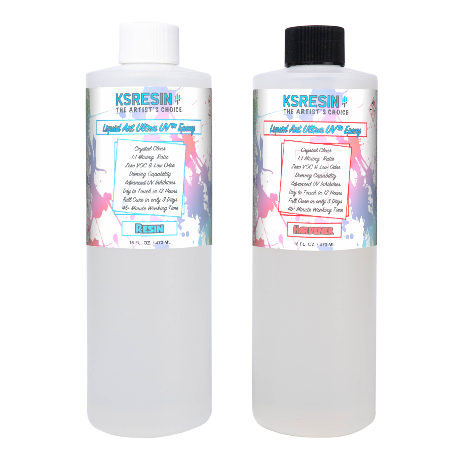 Liquid Art Clear Artist Epoxy Resin | Self-Leveling, High-Gloss, Crystal Clear Art Resin | for Tumblers, Canvas, Wood, and Other DIY Projects (1
