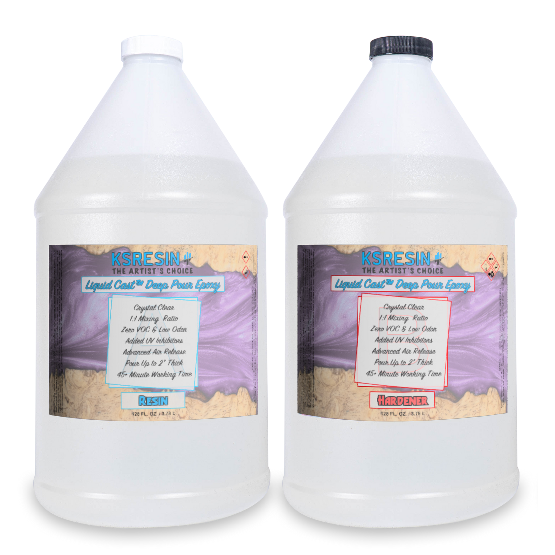 ArtResin™ Epoxy Resin 2 Gallon Kit (1 Gallon Resin + 1 Gallon Hardener)