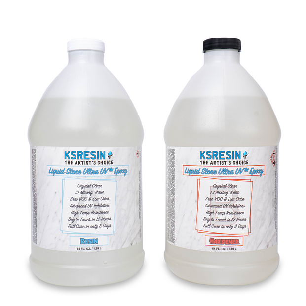 Crystal Clear Epoxy Table Top Resin, 1 Gallon Kit