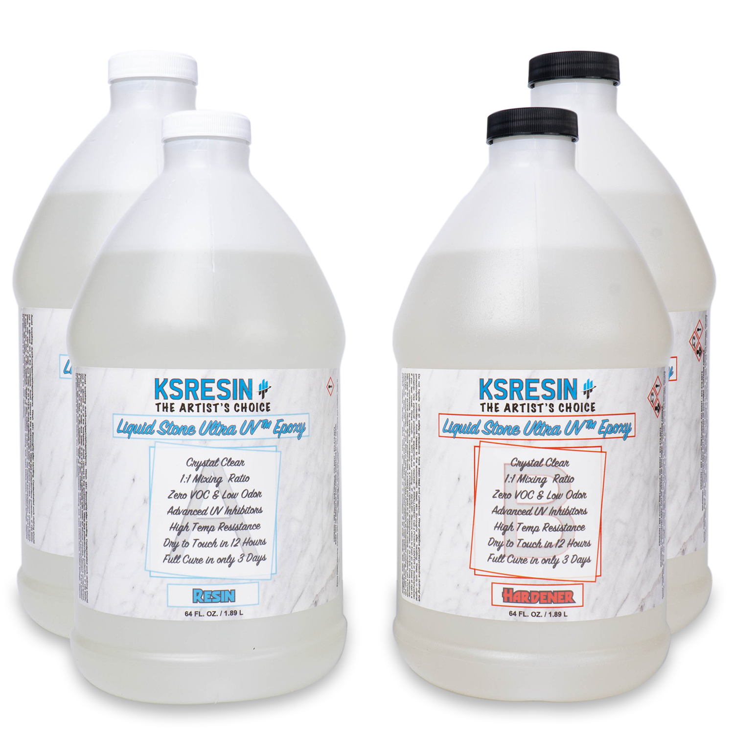 Tumblers Coating Epoxy Resin Kit | Clear High Gloss UV Resistant Coating System Two Gallon Kit