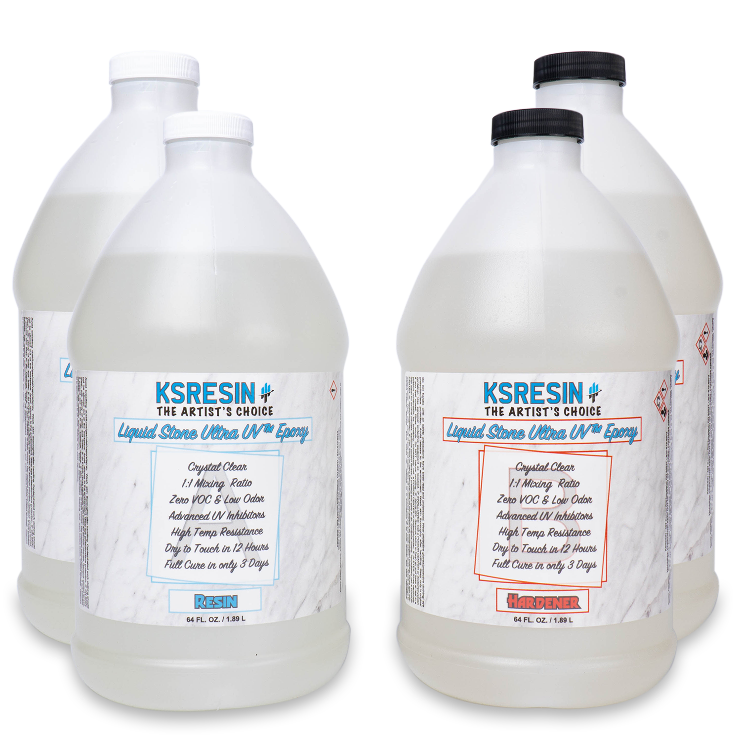 EPOXY Resin Crystal Clear 1 Gallon Kit | 1:1 Resin and Hardener for Super  Gloss Coating | for Bars, Outdoor Table Top, Countertop, Art | Safe for Use