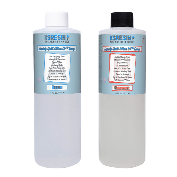 Liquidy Split Ultra UV™ Fast Set Epoxy Resin - Best UV Resistance Quick Dry